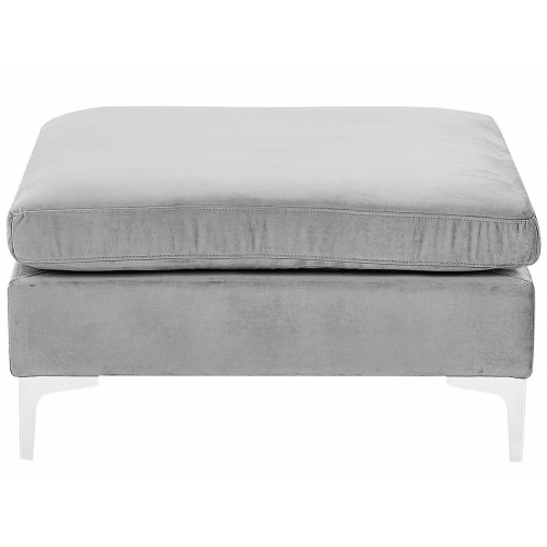 Beliani Ottoman EVJA Velvet Grey 1