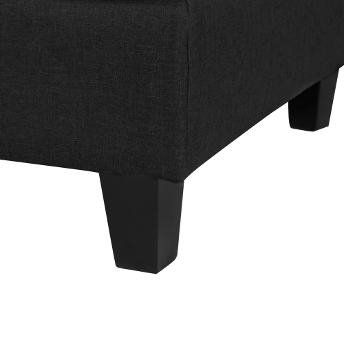 Beliani 1-Seat Section FEVIK Fabric Black 1