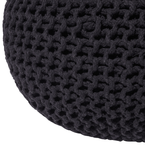 Beliani Pouffe CONRAD Cotton Black 2