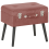 Beliani Storage Stool MALLARD Corduroy Pink 2
