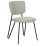 Beliani Set of 2 Dining Chairs NELKO Boucle Light Green 3