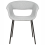 Beliani Set of 2 Dining Chairs ELMA Fabric Light Grey 3