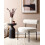 Beliani Armchair ALPHA Boucle White 2