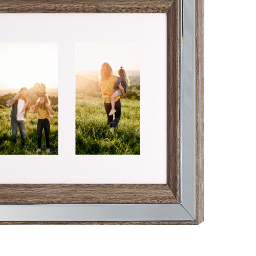 Beliani Frame for 3 Photos SINTA Silver 2