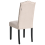 Beliani Set of 2 Dining Chairs SHIRLEY Fabric Light Beige 8