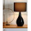 Beliani Table Lamp SANTEE Porcelain Black 2