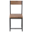 Beliani Set of 6 Dining Chairs LAREDO Brown/ Black 3