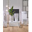 Beliani Plant Pot MIRO 35 cm White Marble 4