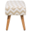 Beliani Footstool TAKOMA Cotton Beige 8