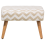 Beliani Footstool TAKOMA Cotton Beige 7