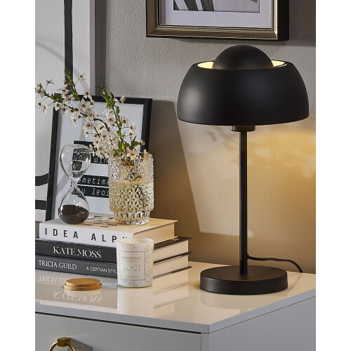Beliani Table Lamp SENETTE Metal Black 1