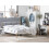 Beliani Bed Metal MAURS 160 x 200 cm (EU King) White 2