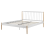 Beliani Bed Metal MAURS 160 x 200 cm (EU King) White 7