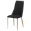 Beliani Set of 2 Dining Chairs CLAYTON Fabric Black 5