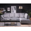 Beliani Corner Sofa 4 Seater LUNNER Corduroy Grey Left Hand 2