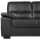 Beliani Sofa 2 Seater VOGAR Faux Leather Black 2