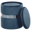 Beliani Set of 2 Storage Pouffes DORIS Velvet Blue 8