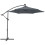 Beliani Cantilever Parasol LED 285 cm CORVAL Graphite Grey 5