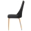 Beliani Set of 2 Dining Chairs CLAYTON Fabric Black 6