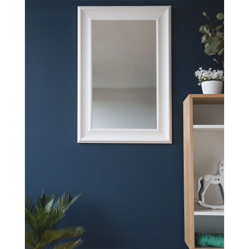 Beliani Wall Mirror LUNEL 60 cm 90 cm White 1