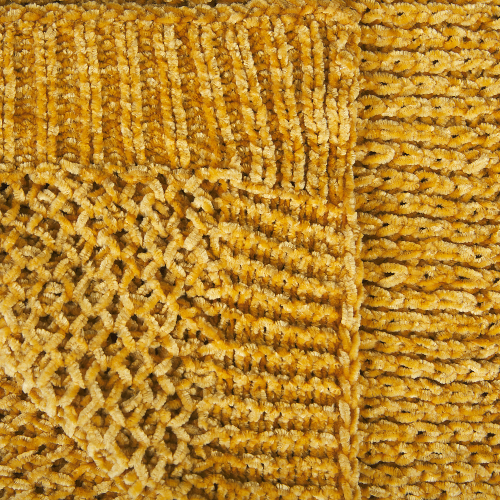 Beliani Blanket ELOVA 150 x 200 cm Mustard 2