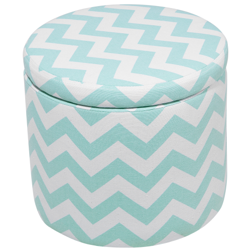 Beliani Storage Pouffe TUNICA Cotton Mint Green 2