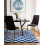 Beliani Set of 2 Dining Chairs CLAYTON Fabric Black 2