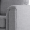 Beliani Corner Sofa 4 Seater OSLO Fabric Light Grey Right Hand 4
