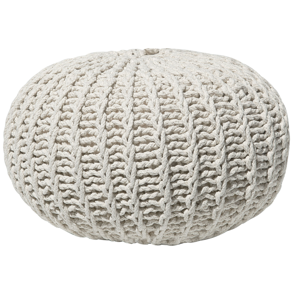 Pouffe CONRAD Cotton Beige
