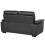 Beliani Sofa 2 Seater VOGAR Faux Leather Black 8