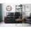 Beliani Sofa 2 Seater VOGAR Faux Leather Black 5