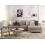 Beliani Corner Sofa 4 Seater OSLO Fabric Beige Left Hand 3