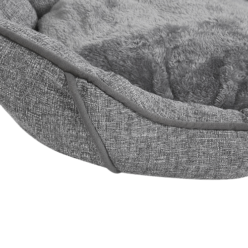 Beliani Pet Bed CANDIR Linen Grey 2