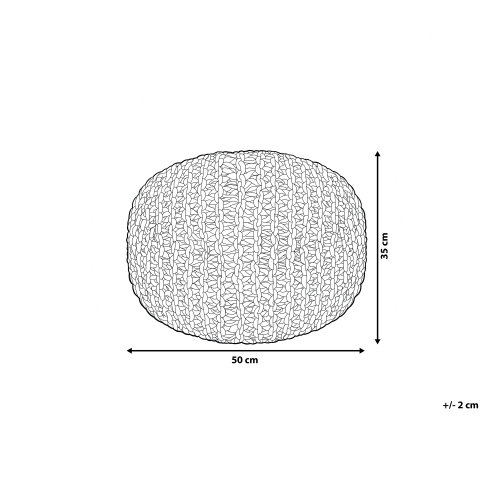 Beliani Pouffe CONRAD Cotton Beige 2