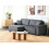 Beliani Corner Sofa Bed 3 Seater KARILA with Storage Fabric Dark Grey Right Hand 3