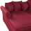 Beliani Corner Sofa 3 Seater VIKNA Fabric Dark Red Right Hand 6