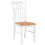 Beliani Set of 2 Dining Chairs HOUSTON Wood White 5