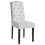 Beliani Set of 2 Dining Chairs SHIRLEY Fabric Grey 4