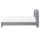 Beliani Bed Fabric BORDEAUX 160 x 200 cm (EU King Size) Light Grey 4