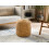 Beliani Pouffe BICHIR II Water Hyacinth Light Brown 2