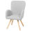 Beliani Armchair BJARN Fabric Light Grey 3