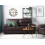 Beliani Sofa 3 Seater VOGAR Faux Leather Dark Brown 4