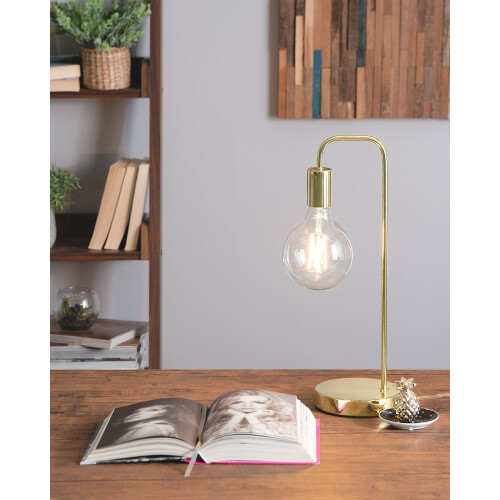 Beliani Desk Lamp SAVENA Metal Gold 1