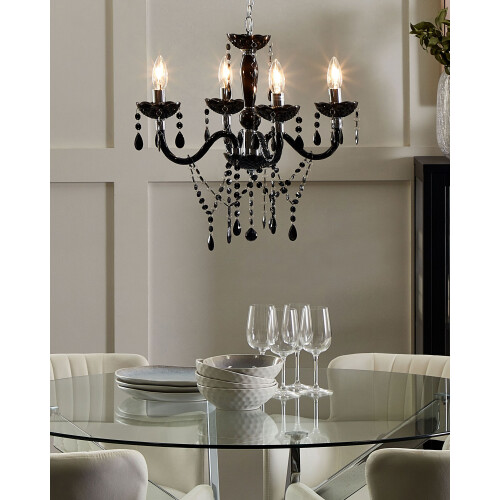Beliani Chandelier KALANG Black 1