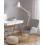 Beliani Armchair BJARN Fabric Light Grey 5