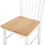 Beliani Set of 2 Dining Chairs HOUSTON Wood White 2