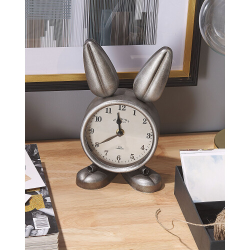 Beliani Clock THUSIS Metal Silver 1