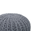 Beliani Pouffe CONRAD Cotton Dark Grey 4