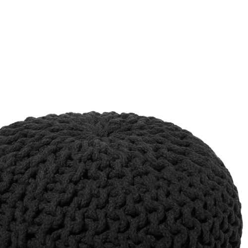 Beliani Pouffe CONRAD Cotton Black 1