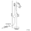 Beliani Floor Lamp OWENS Adjustable Ash Wood White 3
